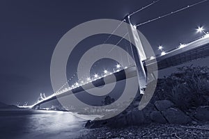 Tsing Ma Bridge in Hong Kong