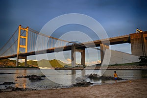 Tsing Ma Bridge sunset