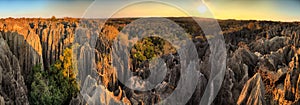 Tsingy Madagascar panorama photo