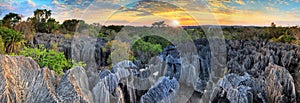 Tsingy panorama sunset