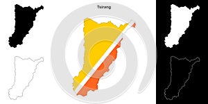 Tsirang outline map
