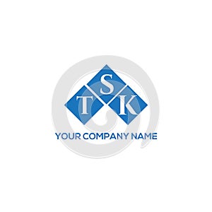 TSK letter logo design on white background. TSK creative initials letter logo concept. TSK letter design.TSK letter logo design on