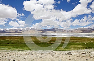 Tso Kar Lake in Ladakh, India