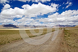 Tso Kar Lake in Ladakh, India