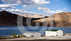 Tso-moriri lake in Ladakh, India photo