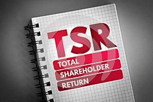 TSR - Total Shareholder Return acronym