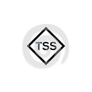 TSS Creative Unique abstract modern geometric vector symbol font logo design