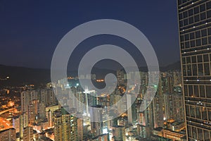 Tsuen Wan district at night