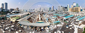 Tsujiki Fish Market in Tokyo, Japan