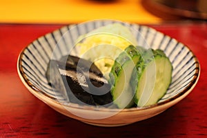 Tsukemono (Japanese pickles) in Tokyo, Japan photo