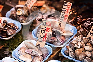 Tsukiji Fish Market in Japan.