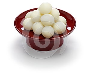 Tsukimi Dango, traditional japanese rice dumpling