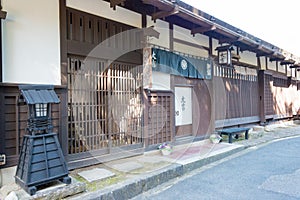 Tsumago-juku in Nagiso, Nagano, Japan. Tsumago-juku was a historic post town of famous Nakasendo