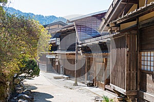 Tsumago-juku in Nagiso, Nagano, Japan. Tsumago-juku was a historic post town of famous Nakasendo