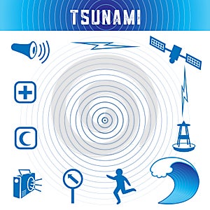 Tsunami Icons, Ocean Blue