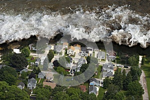 Prílivu vlna prírodné katastrofa 