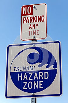 Tsunami Warning Sign