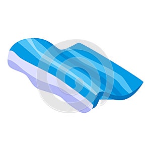 Tsunami wave icon, isometric style