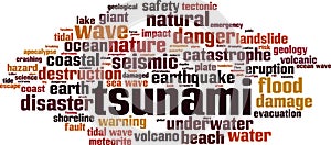 Tsunami word cloud
