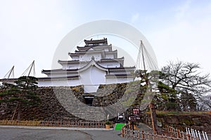 Tsuruga Castle (Wakamatsu castle) a concrete replica of 14th-century castle