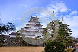 Tsuruga Castle (Wakamatsu castle) a concrete replica of 14th-century castle