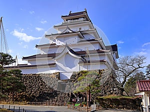 Tsuruga Castle (Wakamatsu castle) a concrete replica of 14th-century castle