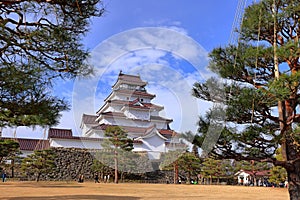 Tsuruga Castle (Wakamatsu castle) a concrete replica of 14th-century castle