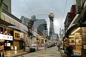 Tsutenkaku Osaka Tower, Shinsekai District, Naniwa ku, Osaka, Japan