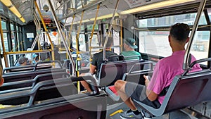 TTC bus inside view