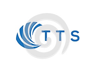 TTS letter logo design on white background. TTS creative circle letter logo concept. TTS letter design photo