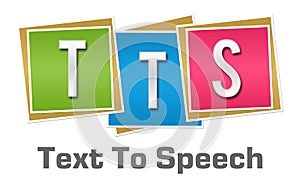 TTS - Text To Speech Colorful Blocks photo