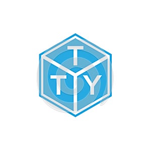 TTY letter logo design on black background. TTY creative initials letter logo concept. TTY letter design