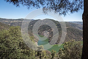 The Tua River from the Ujo viewpoint photo