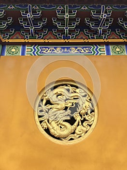 Dragon relief-Lianchi Temple, Nanchang