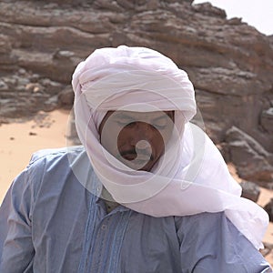 Tuareg in the desert
