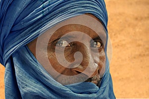 Tuareg posing for a portrait