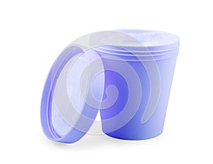 Tub Food Plastic Container For Dessert, Yogurt, Ice Cream, Sour Sream Or Snack