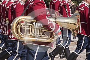 Tuba brass wind instrument