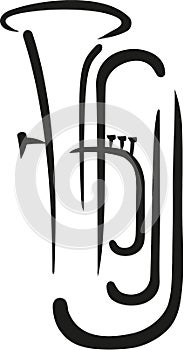 Tuba caligraphy style