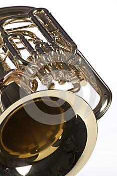 Tuba Euphonium Isolated on White