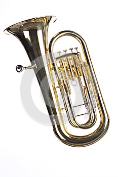 Tuba Euphonium Isolated on White