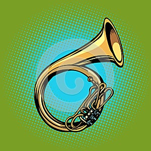 Tuba French horn helicon musical instrument