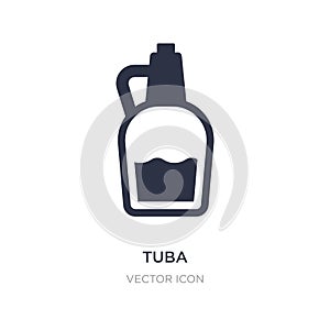 tuba icon on white background. Simple element illustration from Drinks concept