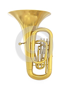 Tuba Musical Instrument Isolated photo