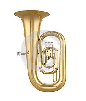 Tuba Musical Instrument Isolated photo