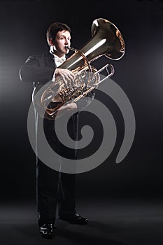 Tuba player brass Classical musician