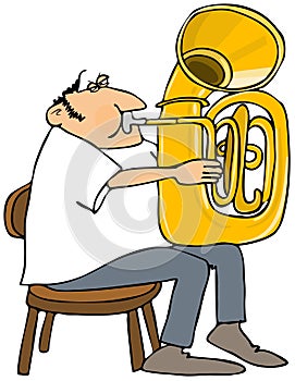 Tuba player