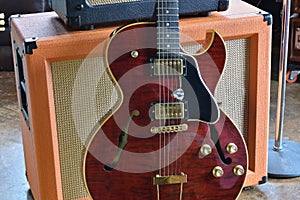 Tube Amp Combo with Semi Acoustic Electric Guitar