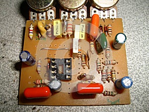 Tube amplifier head and wirring parts transformers tube sockets pcb 23