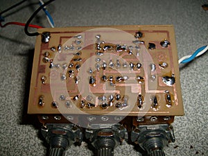 Tube amplifier head and wirring parts transformers tube sockets pcb 46